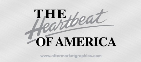 Chevrolet Heartbeat of America Decals - Pair (2 pieces)